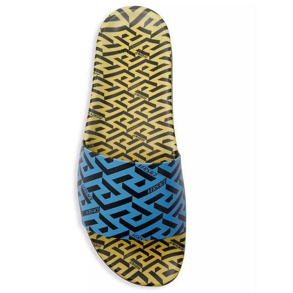 Versace Greca Monogram Flap Sandals - Picture 5 of 7